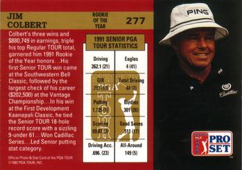1992 Pro Set PGA Tour #277 Jim Colbert Back