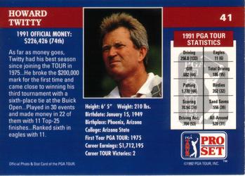 1992 Pro Set PGA Tour #41 Howard Twitty Back