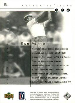 2001 SP Authentic #81 Ken Venturi Back