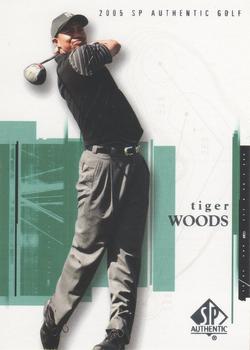 2005 SP Authentic #1 Tiger Woods Front