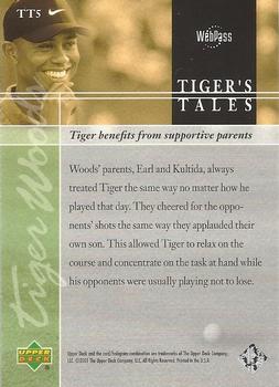 2001 Upper Deck - Tiger's Tales #TT5 Tiger Woods Back
