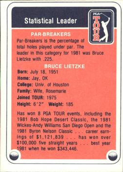 1982 Donruss #NNO Bruce Lietzke Back