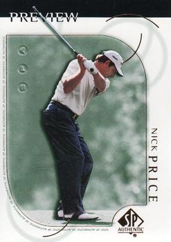2001 Upper Deck - SP Authentic Preview #13 Nick Price Front