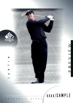 2001 Upper Deck - SP Authentic Preview #32 Justin Leonard Front