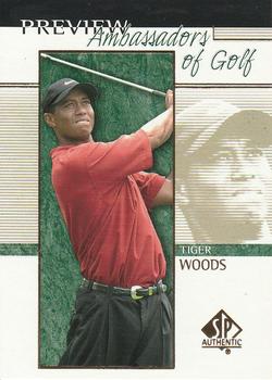 2001 Upper Deck - SP Authentic Preview #51 Tiger Woods Front