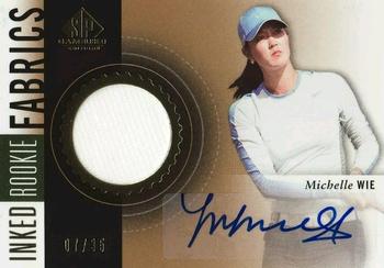 2014 SP Game Used - Inked Rookie Fabrics #IRF-MW Michelle Wie Front