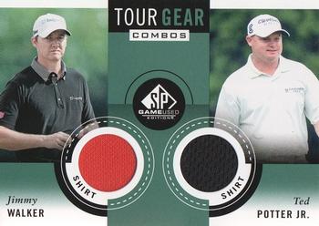 2014 SP Game Used - Tour Gear Combos #TG2-WP Jimmy Walker / Ted Potter Jr. Front