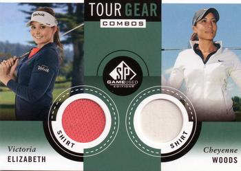 2014 SP Game Used - Tour Gear Combos #TG2EW Victoria Elizabeth / Cheyenne Woods Front