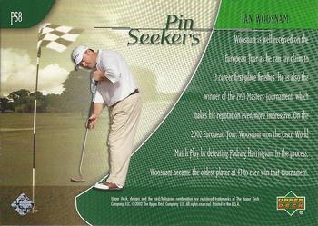 2002 Upper Deck - Pin Seekers #PS8 Ian Woosnam Back