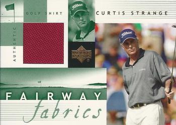 2002 Upper Deck - Fairway Fabrics #CS-FF Curtis Strange Front