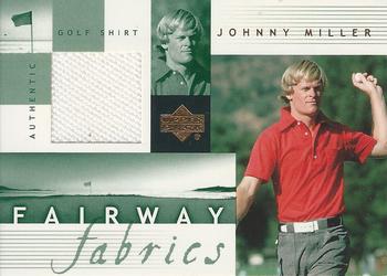 2002 Upper Deck - Fairway Fabrics #JM-FF Johnny Miller Front