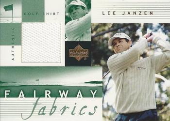2002 Upper Deck - Fairway Fabrics #LJ-FF Lee Janzen Front