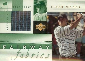2002 Upper Deck - Fairway Fabrics #TW-FF Tiger Woods Front