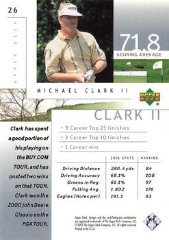 2002 Upper Deck - Silver #26 Michael Clark II Back