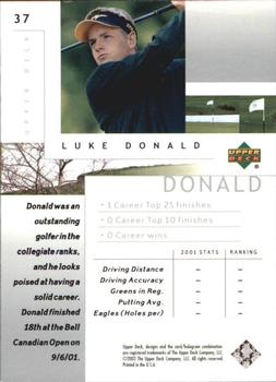 2002 Upper Deck - Silver #37 Luke Donald Back