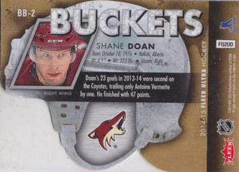 2014-15 Ultra - Buckets #BB-2 Shane Doan Back
