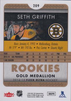 2014-15 Ultra - Gold Medallion #209 Seth Griffith Back