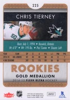 2014-15 Ultra - Gold Medallion #225 Chris Tierney Back