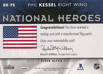2014-15 Ultra - National Heroes #NH-PK Phil Kessel Back
