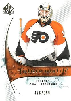 2009-10 SP Authentic #195 Johan Backlund Front