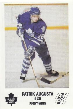 1992-93 St. John's Maple Leafs (AHL) #NNO Patrik Augusta Front