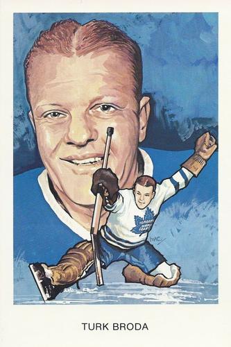 1983 Cartophilium Hockey Hall of Fame Postcards #G3 Turk Broda Front