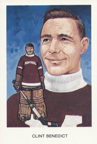 1983 Cartophilium Hockey Hall of Fame Postcards #H1 Clint Benedict Front