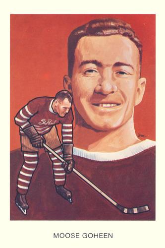 1983 Cartophilium Hockey Hall of Fame Postcards #H6 Moose Goheen Front