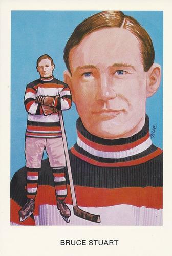 1983 Cartophilium Hockey Hall of Fame Postcards #O15 Bruce Stuart Front
