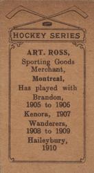1910-11 Imperial Tobacco Hockey Series (C56) #8 Art Ross Back