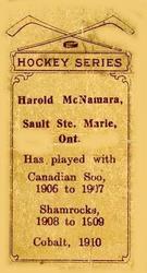 1910-11 Imperial Tobacco Hockey Series (C56) #32 Harold McNamara Back