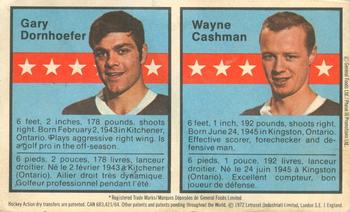 1972-73 Post Action Transfers #3 Gary Dornhoefer / Wayne Cashman Front