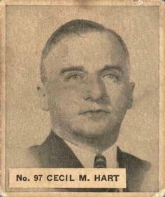 1937-38 World Wide Gum (V356) #97 Cecil M. Hart Front