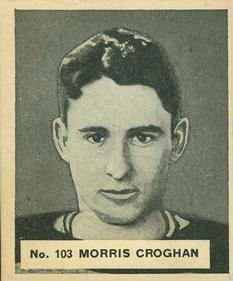 1937-38 World Wide Gum (V356) #103 Maurice Croghan Front