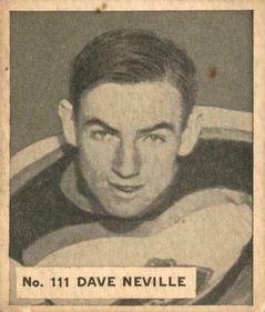 1937-38 World Wide Gum (V356) #111 Dave Neville Front