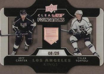2014-15 Upper Deck - Clear Cut Foundations #CCF-CT Jeff Carter / Tyler Toffoli Front