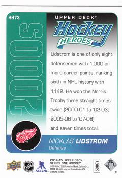 2014-15 Upper Deck - Hockey Heroes: 2000s #HH73 Nicklas Lidstrom Back