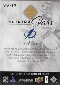 2014-15 Upper Deck - Shining Stars #SS-19 Ben Bishop Back