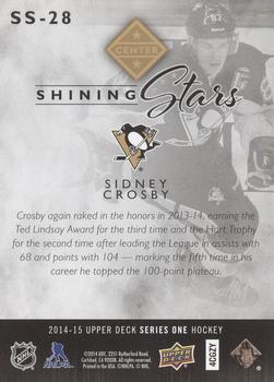 2014-15 Upper Deck - Shining Stars #SS-28 Sidney Crosby Back