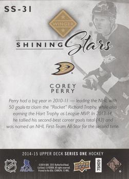 2014-15 Upper Deck - Shining Stars #SS-31 Corey Perry Back