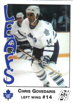 1993-94 St. John's Maple Leafs (AHL) #NNO Chris Govedaris Front