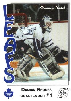 1993-94 St. John's Maple Leafs (AHL) #NNO Damian Rhodes Front