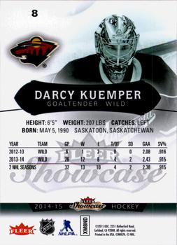 2014-15 Fleer Showcase #8 Darcy Kuemper Back