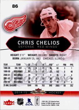 2014-15 Fleer Showcase #86 Chris Chelios Back