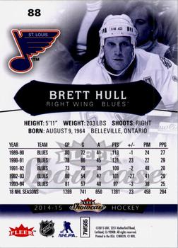 2014-15 Fleer Showcase #88 Brett Hull Back