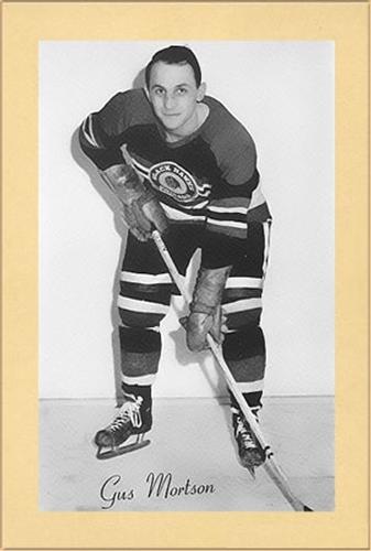 1944-64 Bee Hive Hockey Photos (Group 2) #NNO Gus Mortson Front