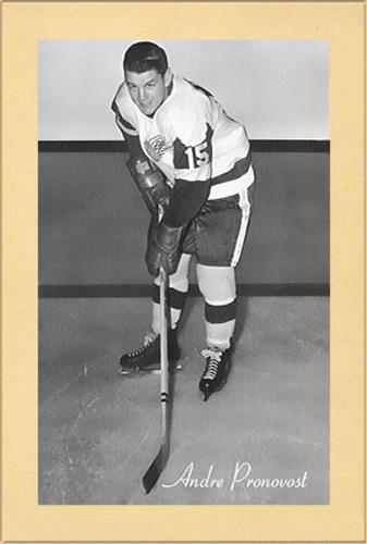 1944-64 Bee Hive Hockey Photos (Group 2) #NNO Andre Pronovost Front