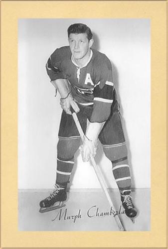 1944-64 Bee Hive Hockey Photos (Group 2) #NNO Murph Chamberlain Front