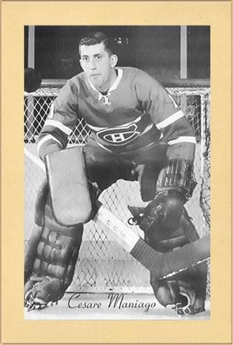 1944-64 Bee Hive Hockey Photos (Group 2) #NNO Cesare Maniago Front