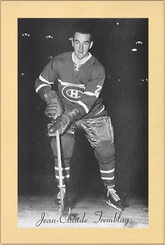 1944-64 Bee Hive Hockey Photos (Group 2) #NNO Jean-Claude Tremblay Front